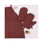 Фартух MirSon Набір 19-1217 Chocolate perla бязь дві прихватки + дві рукавички-прихватки + фартух (2200006752684) - зменшене зображення 3