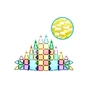 Конструктор Picasso магнітний Tiles Mini Diamond Series Set 60 деталей (817338022303) - зменшене зображення 2