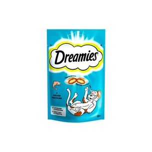Ласощі для котів Dreamies з лососем 60 г (4008429037962) зображення 1