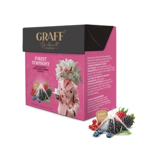 Чай Graff Forest Symphony Черный с лесными ягодами 20 пирамидок по 1.8 г (4820279611150) изображение 1