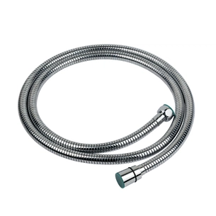 Шланг для душа AQUATICA 1/2" SS хромований розтяжний з підшипником (XB-8153) picture 1