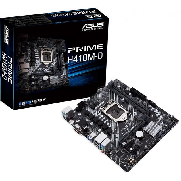 Материнська плата ASUS PRIME H410M-D - зображення 1