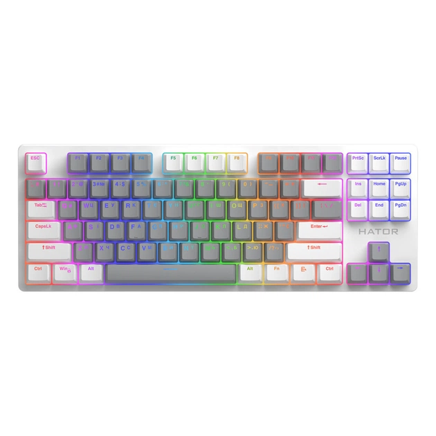 Клавіатура Hator Rockfall 2 Mecha Signature Edition USB White/Grey/White (HTK-521-WGW) - зображення 1