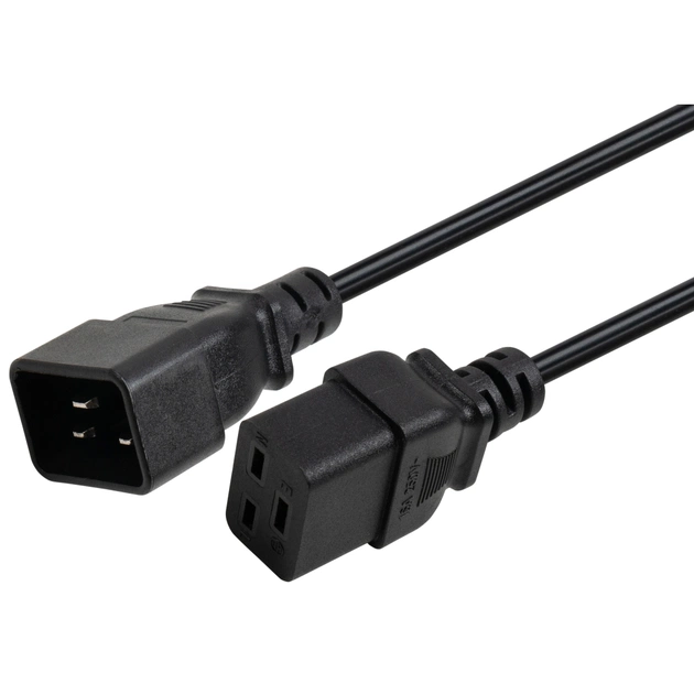 Кабель живлення C19 to C20 1.8m 1.5mm2 copper Vinga (VYPCC19201815CU) - picture 3