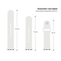 Ремінець до смарт-годинника Armorstandart Sport Band (3 Straps) для Apple Watch 42 (Series 11-10)/41/40/38 White (ARM49564) - зменшене зображення 3