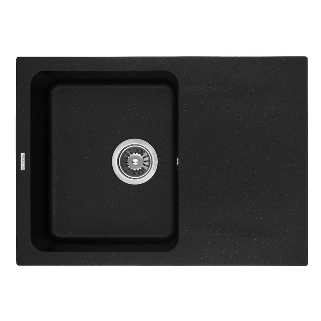 Мийка кухонна GRANADO SALAMANKA black shine (gr0601) - зображення 1