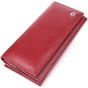 Гаманець ST Leather З натуральної шкіри Бордовий (23107) - зменшене зображення 1