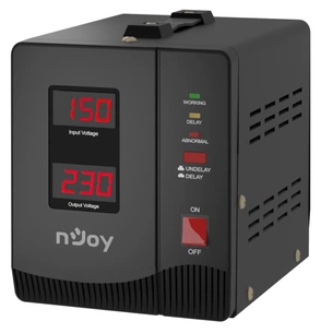 Стабілізатор Njoy Alvis 2000 (AVRL-20002AL-CS01B) AVR, 2 розетки зображення 1