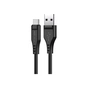 Дата кабель USB 2.0 AM to USB-C 1.2m 3.0A TPE Black Acefast (6974316280866) - зменшене зображення 1
