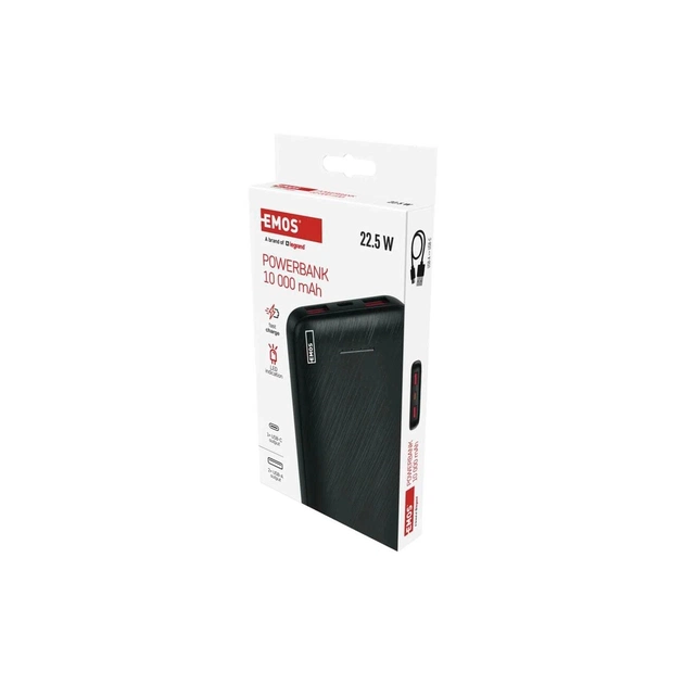 Батарея універсальна EMOS 10000mAh AlphaQ3, 22.5W, black (B0571B) - picture 11