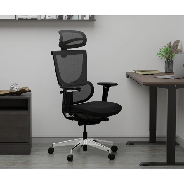 Офісне крісло Mealux S8 Air Fabric Black (HF-S8P F/B) - зображення 12