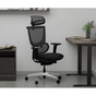 Офісне крісло Mealux S8 Air Fabric Black (HF-S8P F/B) - зменшене зображення 12