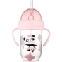 Поїльник-непроливайка Canpol babies Exotic Animals з трубочкою і обтяжувачем 270 мл Рожева (56/606_pin) - зменшене зображення 2