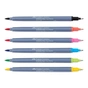 Художественный маркер Faber-Castell акварельных двухсторонних Goldfaber Aqua Dual Marker, 6 цветов (32361) - уменьшенное изображение 4