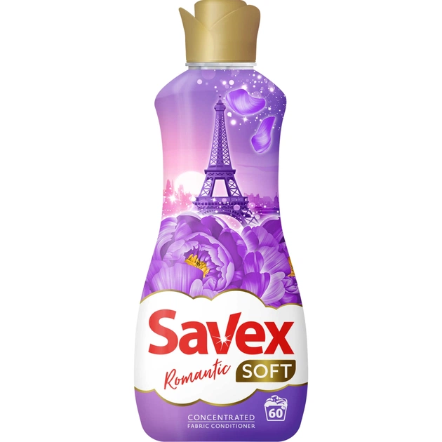 Кондиционер для белья Savex Soft Romantic 1.5 л (3800024048975) - изображение 1