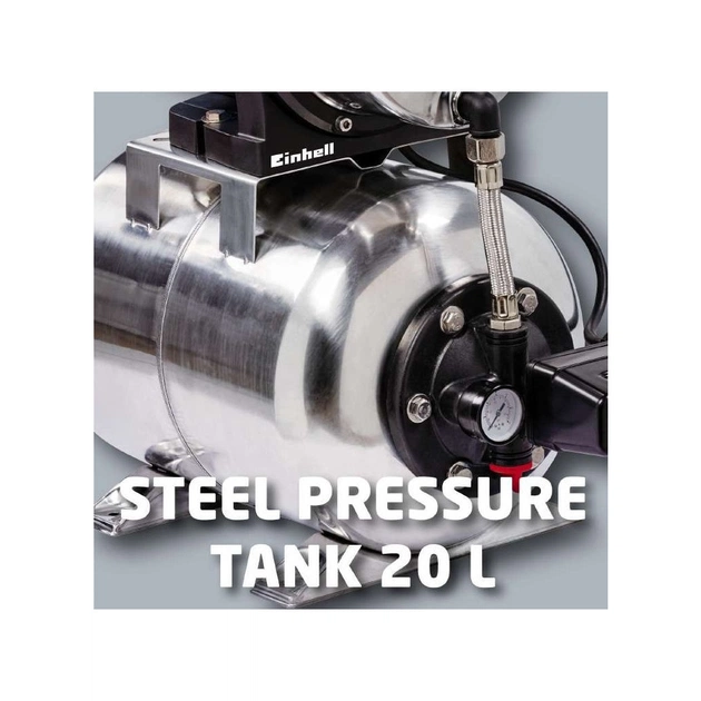 Насосна станція Einhell GC-WW 1250 NN, 1200 Вт, 5000 л/год, бак 20л (4173490) - изображение 8