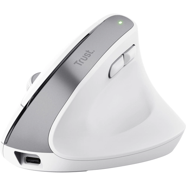 Мишка Trust Bayo+ Ergonomic Wireless/Bluetooth White (25399) - зображення 1