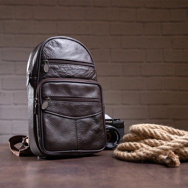 Сумка Vintage Чоловіча через плече Коричнева (14986) - зображення 5