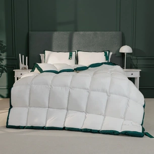 Ковдра MirSon Набір 10007 Imperial Satin Luxe Ковдра зимова Євро 200х220 Гусячий пух + Дві подушки 50х70 (2200010810721) зображення 1