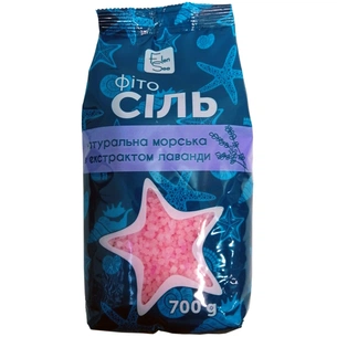 Сіль для ванн ElenSee Натуральна морська з екстрактом лаванди 700 г (4820098542543) picture 1