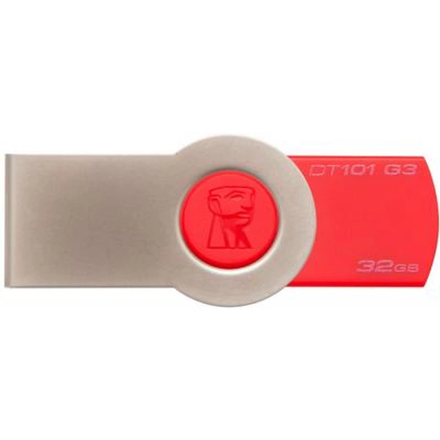 USB флеш накопичувач Kingston 32GB DataTraveler 101 G3 Red USB 3.0 (DT101G3/32GB) - изображение 1
