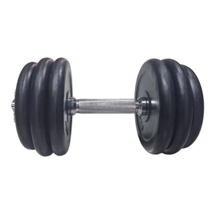 Гантель HSF з гумовим покриттям MD2502 - 15 кг (К00024979) зображення 1