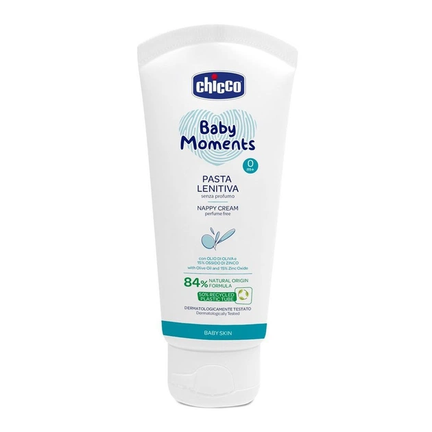 Дитячий крем Chicco Baby Moments під підгузок 100 мл (10244.00) - изображение 1