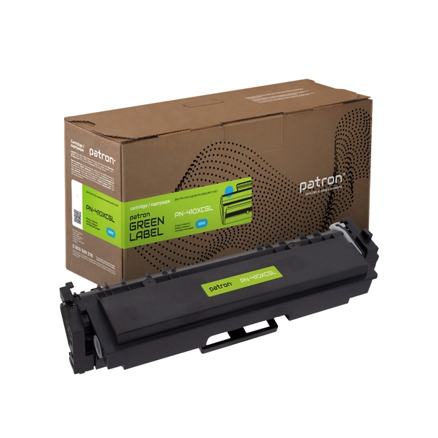 Картридж Patron HP 410X (CF411X) cyan Green Label (PN-410XCGL) - зображення 1