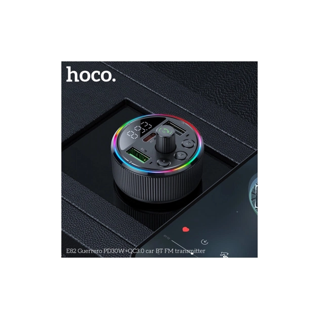 FM модулятор HOCO E82, Black, Box - picture 6