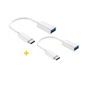 Перехідник OTG USB 2.0 AF to USB-C 0.11m 2PCS white XoKo (XK-AC230-WH2) - зменшене зображення 1
