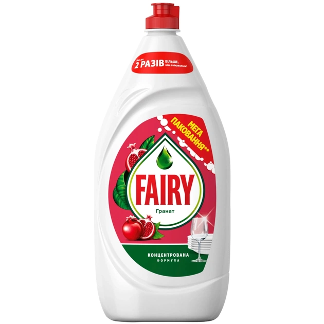 Засіб для ручного миття посуду Fairy Гранат 1350 мл (8006530111751) - зображення 1