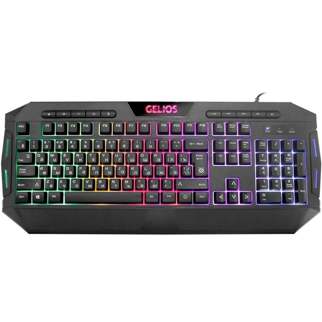 Клавіатура Defender Gelios GK-174DL USB RU Black (45174) - зображення 1