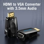 Адаптер Vention HDMI - VGA+3.5 мм (M/F), Black (AIDB0) - уменьшенное изображение 3