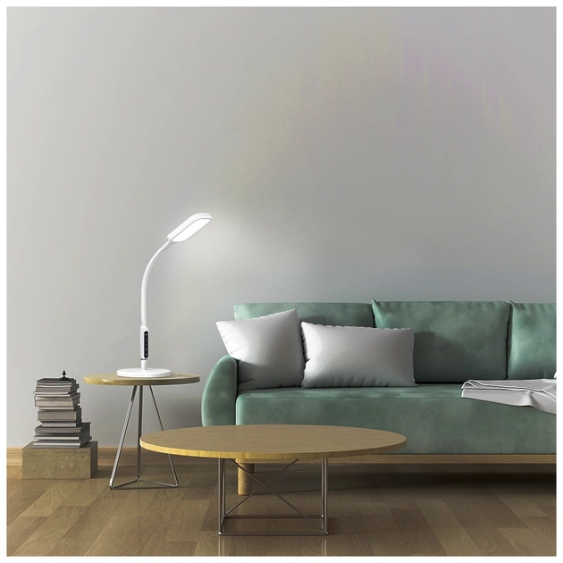 Торшер Videx LED торшер підлоговий білий14W 3000-5500K 220V (VL-TF07W) - picture 5