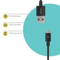 Дата кабель USB 2.0 AM to USB-C 2.0m black Piko (1283126493850) - зменшене зображення 3