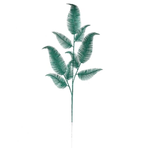 Декоративна гілка YES! Fun 93 см, зелена, гліттер (974118) picture 1