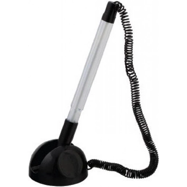 Ручка кулькова Buromax non-retractable, Desk pen, blue (BM.8141-01) - изображение 1