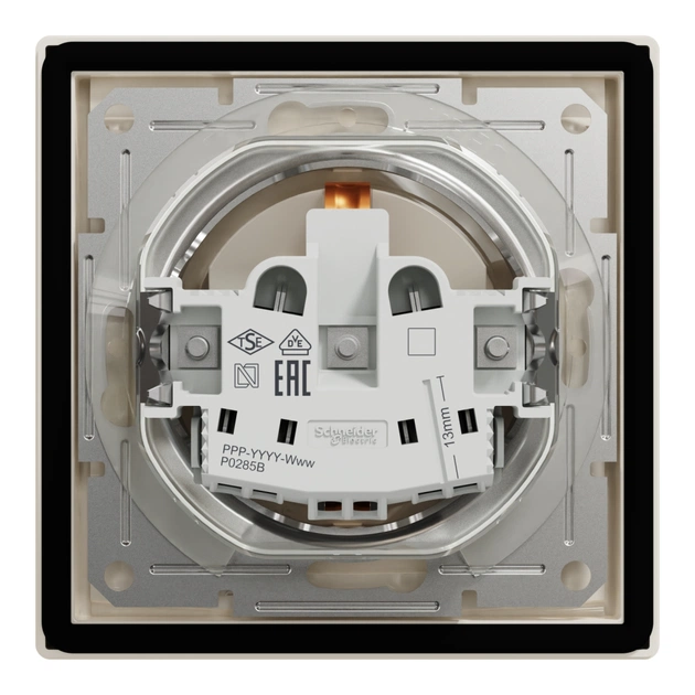Розетка Schneider Electric ASFORA з кришкою IP44, крем (EPH3100323) - зображення 8