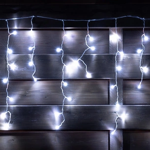 Гірлянда Novogod`ko бахрома 84 LED, холодний білий, 2,1*0,7 м, 8 режимів (973769) зображення 1