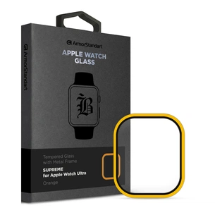 Скло захисне Armorstandart Supreme BI Metal Frame Apple Watch Ultra 49 mm Orange (ARM78300) зображення 1