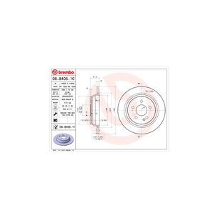 Гальмівний диск Brembo 08.8405.10 зображення 1