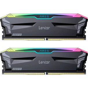 Модуль пам'яті для комп'ютера DDR5 32GB (2x16GB) 6400 MHz Ares RGB Black Lexar (LD5EU016G-R6400GDLA) зображення 1