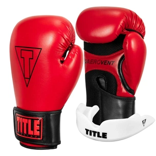 Боксерські рукавички Title Boxing Vegan Gloves Red/Black 14 oz (VGFBG 14 oz RD/BK) зображення 1