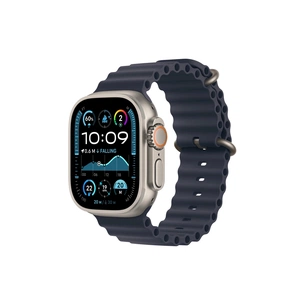 Смарт-годинник Apple Watch Ultra 2 2024 GPS + Cellular 49mm Natural Titanium Case with Navy Ocean Band (MX4D3UL/A) изображение 1