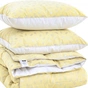 Ковдра MirSon Набір №2159 Bio-Beige Зима 90% пух 140х205 + подушки (2200003022322) - зменшене зображення 1