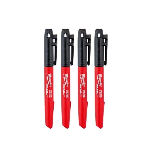 Маркер Milwaukee набір INKZALL для будмайданчика тонких 4 шт. (4932480551) - picture 2