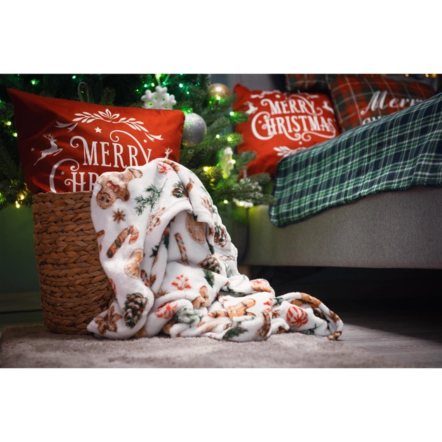 Плед Ardesto Flannel 100% полиэстер, имбирные пряники 160х200 см (ART0118PB) - изображение 8