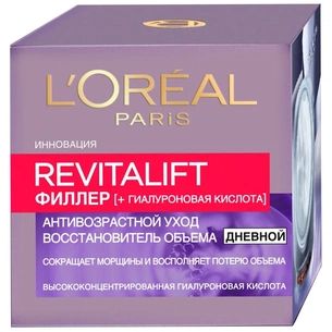 Крем для обличчя L'Oreal Paris Revitalift Filler Денний з гіалуроновою кислотою 50 мл (3600523979400) зображення 1