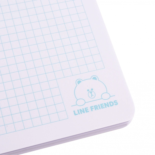 Блокнот Yes 2 в 1 В5 В7 80 арк 20 арк подвійна спіраль Line Friends Sally клітинка (151780) - зображення 6