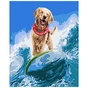 Картина по номерам Strateg Пухнастий серфінгіст 40х50 см (SY6173) - зменшене зображення 1